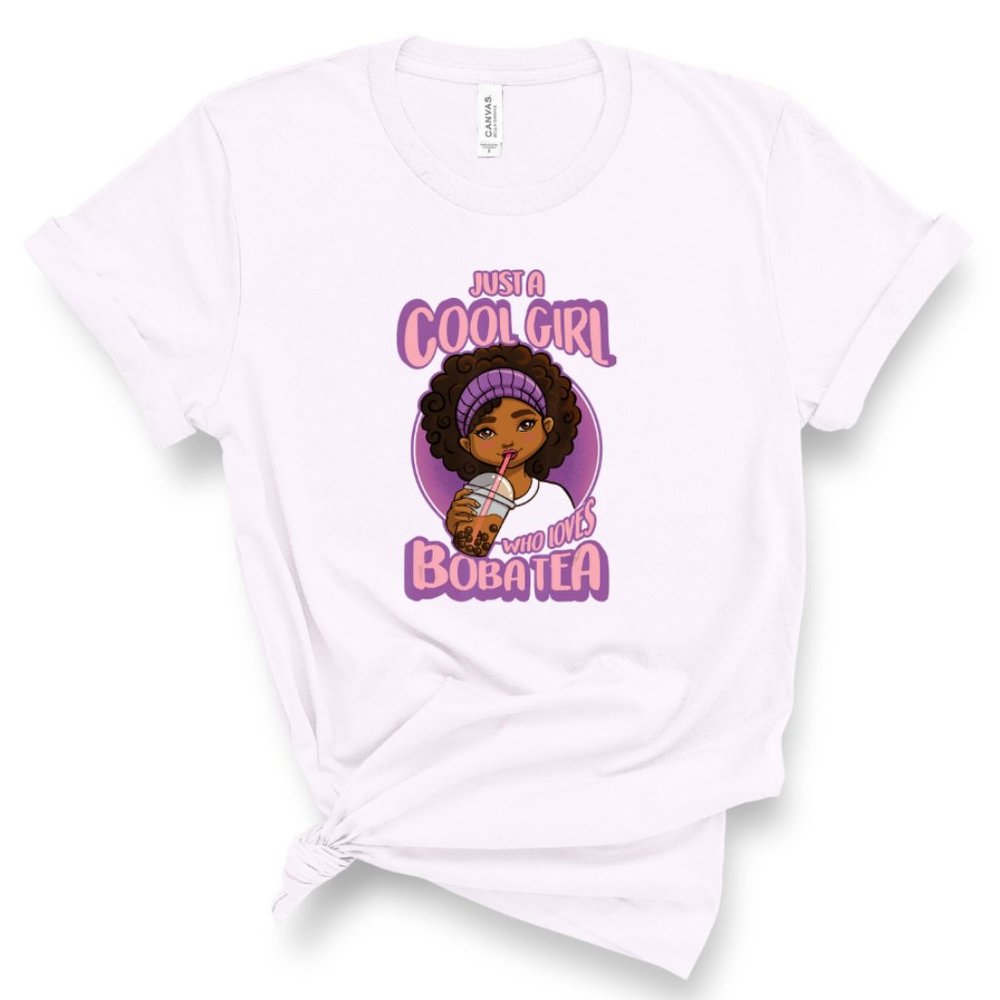 Just A Cool Girl Who Loves Boba Graphic Tee